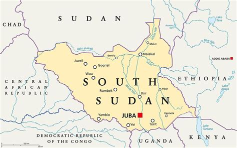 Which Countries Border South Sudan? - WorldAtlas