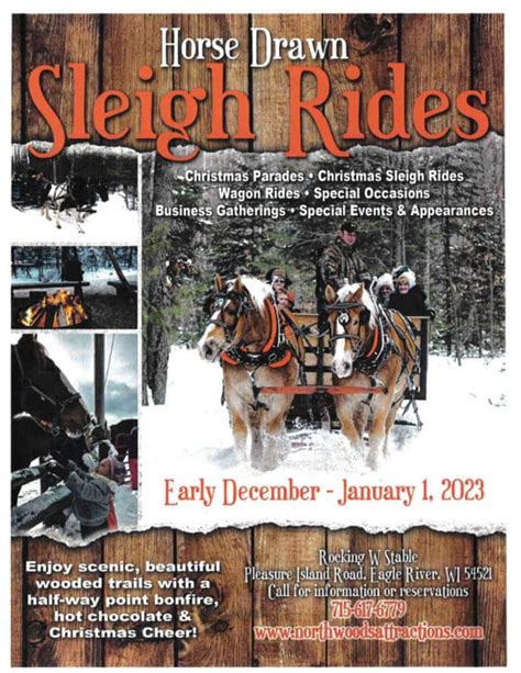 Rocking W Horse Drawn Sleigh Rides - Eagle River Area Chamber of Commerce