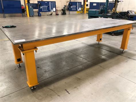 HEAVY DUTY MACHINED WORK BENCH, 12' X 5' 1 1/4" TOP