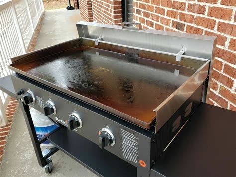 36" Blackstone Griddle stainless cover lid & windscreen rear-gridddle not includ - BBQ Tools ...