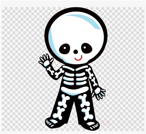 Cute Halloween Skeleton Clipart Halloween Clip Art - Cute Skeleton ...