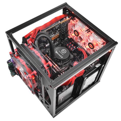 Thermaltake Core V1 Mini-ITX Cube Case Front 20cm Fan 2 x USB3 Side Window