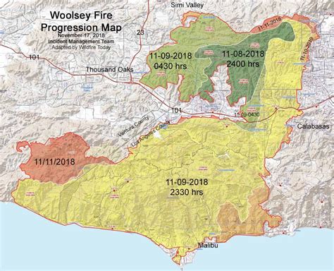 Map Of Woolsey Fire – Map Of The Usa With State Names