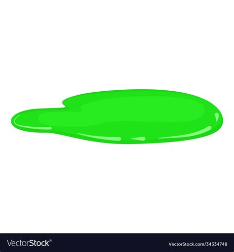 Puddle green slime liquid toxic mold Royalty Free Vector