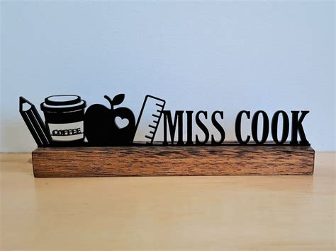 Teacher Desk Name Plate - Your Life Personalised