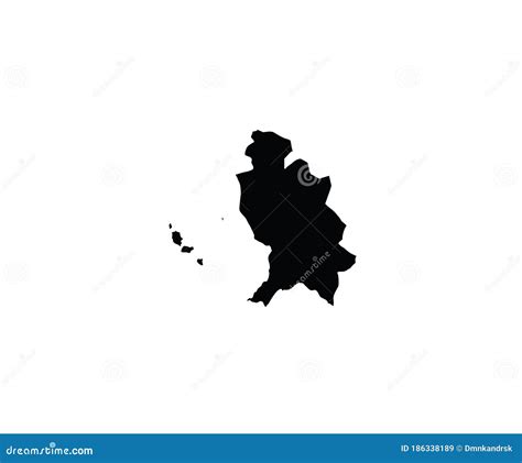 Nayarit Outline Map Mexico State Stock Vector - Illustration of ...