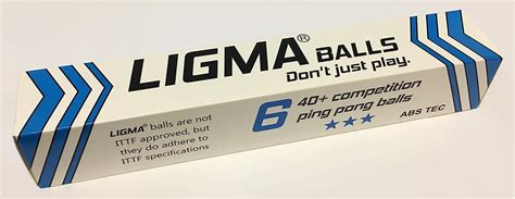 Buy LIGMA 6-Pack Competition 3-Star 40+ Ping Pong Balls (White) - Online at Low Prices in India ...