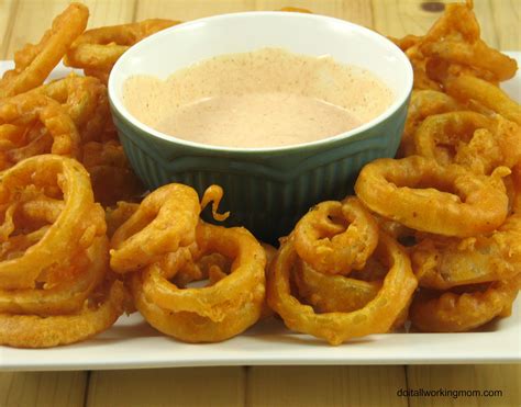 Spicy Onion Rings & Dipping Sauce - Do It All Working Mom