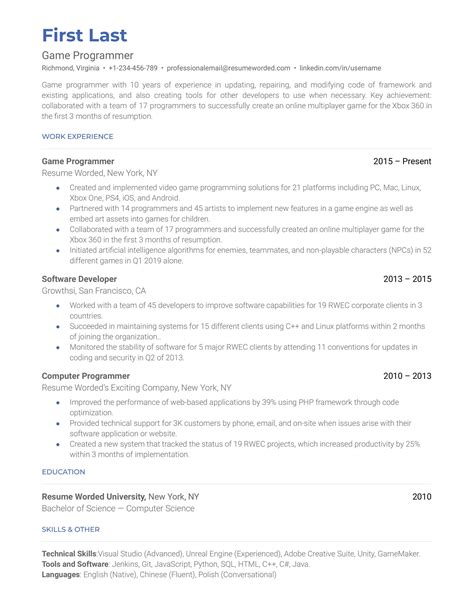 PLC Programmer Resume Example for 2023 | Resume Worded