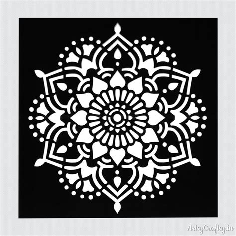 Mandala Stencil by ArtsyCraftsy, Shop Wide Range of Stencils Online