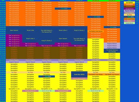 Nicktoons's Schedule! by BobCardsForever on DeviantArt