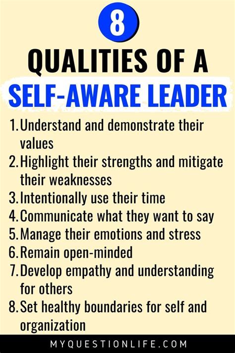 Why Self-Awareness in Leadership Is Essential for Success - My Question Life | Self awareness ...