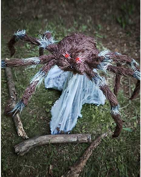 21 Inch Brown Jumping Spider Animatronics - Decorations - Spirithalloween.com Halloween Spider ...