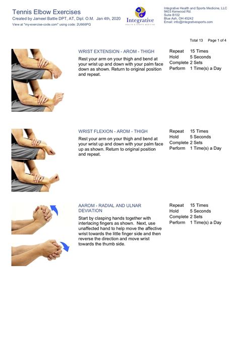 Lateral Epicondylitis Exercises