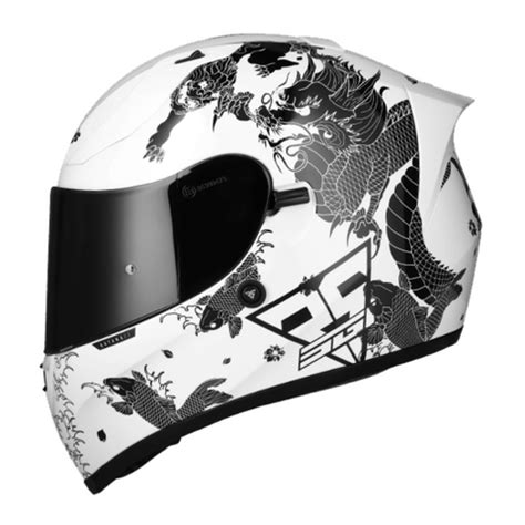 SGI Seca Katana White/Black Motorbike Helmets | Helmet South Africa