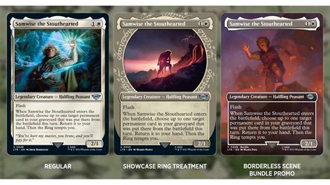 MTG Lord of the Rings cards reveal Sauron, Frodo, and Gollum