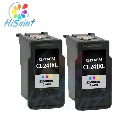 hisaint For Canon 241 CL241XL Ink Cartridge For Canon PIXMAMG 4140 MX372 MX374 MX432 MX434 MX512 ...