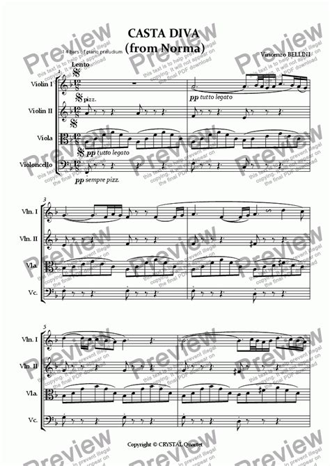 CASTA DIVA (from Norma) - Download Sheet Music PDF file