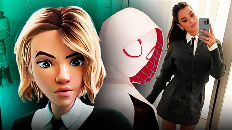 Hailee Steinfeld Dresses Up as Spider-Verse 2's Gwen Stacy In Real-Life (Photos)