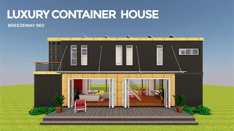 Luxury Shipping Container House Design with a Breezeway | BREEZEWAY 960 ...