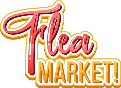 Flea Market typography design 6242572 Vector Art at Vecteezy