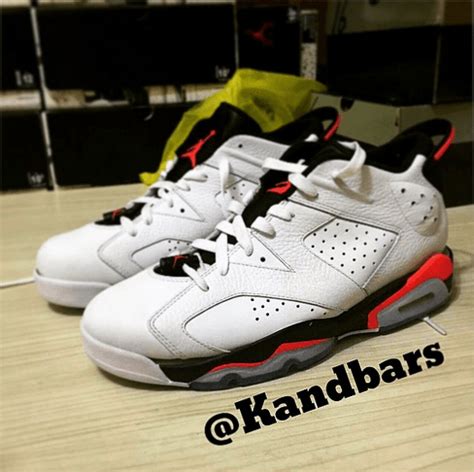 Air Jordan 6 Retro Low White/ Infrared - Black - WearTesters