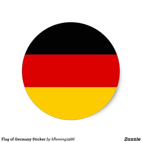 Flag of Germany Sticker | Zazzle.com | Germany flag, Germany, Flag