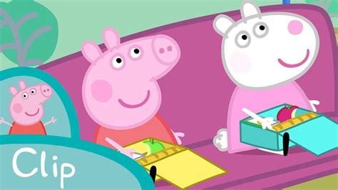 Peppa Pig Episodes - School trip (clip) | School trip, Rebecca rabbit, Cartoon kids