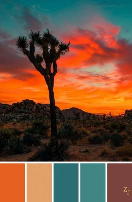 19+ Ideas painting sunset desert for 2019 | Sunset color palette, Color palette, Paint color schemes