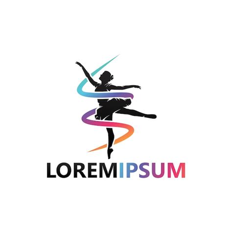 Premium Vector | Ballet dance logo template design