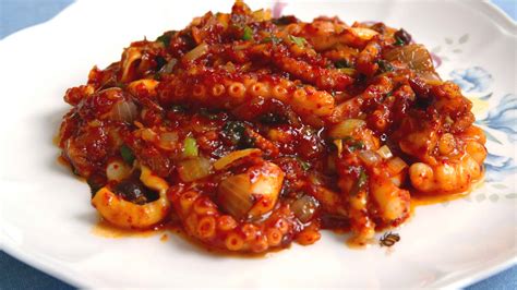 Spicy stir fried octopus - Cooking Korean food with Maangchi