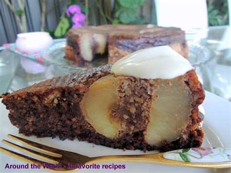 Around the World - in favorite recipes: Apples in Chocolate Cake