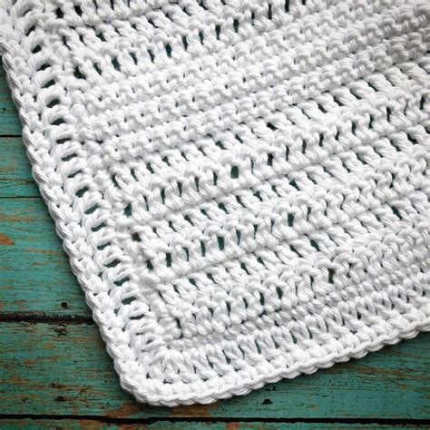 Simple Crocheted Cotton Dishcloth | Crochet with cotton yarn, Dishcloth crochet pattern, Easy ...