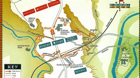 Battle of Neville's Cross Walk Route - This is Durham