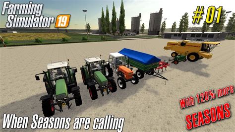 FS 19 Gameplay | Canadian Production Map 8X | 01 | When Seasons are calling - YouTube