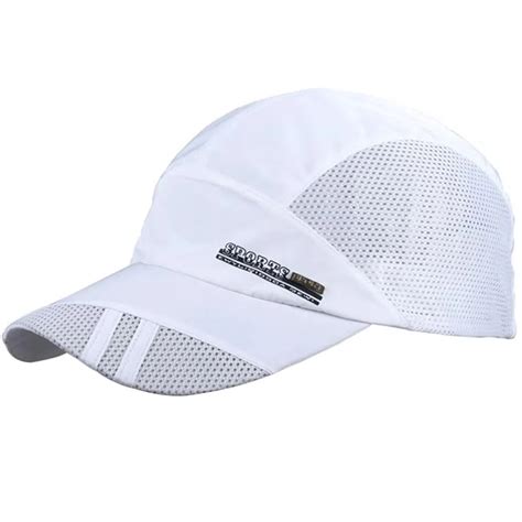 2019 Summer Breathable Mesh Baseball Cap Quick Drying Hats For Blue Gray For Women-in Men's ...