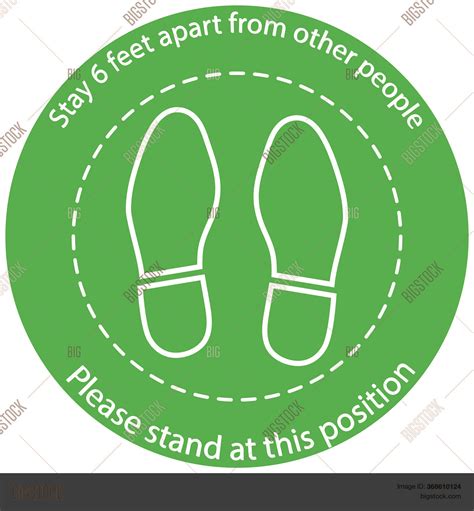 Foot Symbol Marking Vector & Photo (Free Trial) | Bigstock