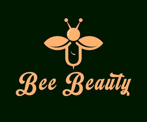 Premium Vector | Bee beauty logo design vector