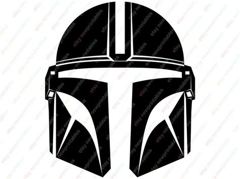 Mandalorian Clipart Silhouette - musingsofthemiddleschoolminds