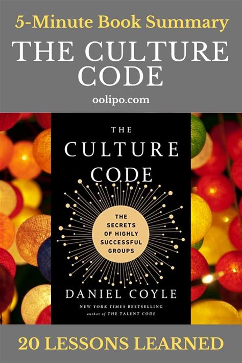 The Culture Code Summary (5 Minutes): 20 Lessons Learned & PDF file