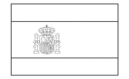 flag of spain outline - Clip Art Library