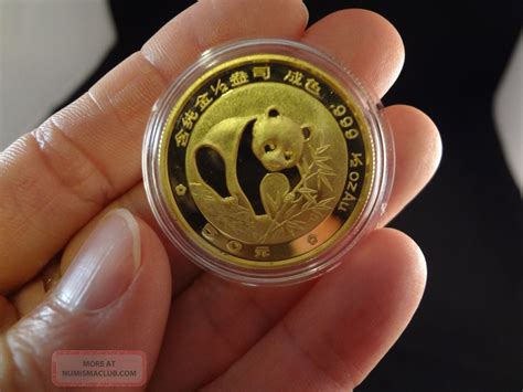 1988 Gold Chinese Panda Coin - 1/2 Oz. 999 - 50 Yuan