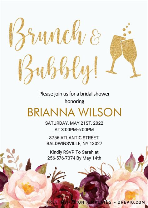 Birthday Brunch Invitation Template