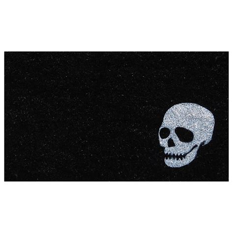 Callaway Skull 1'5" x 2'5" Black and White Door Mat | Shop NFM