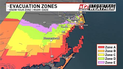 Map Of Florida Evacuation Zones - United States Map