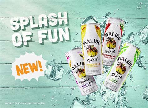 Sparkling Malt Beverages : Malibu Splash