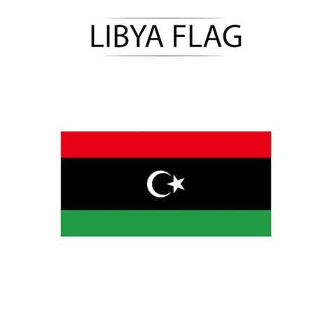 Premium Vector | Flags of libya national flag of libya