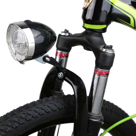 New Retro 3 LED Front Bicycle Bike Head Tail Light Lamp Flashlight Use AAA*3 Headlight Mountain ...