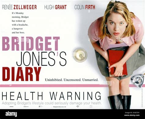 Bridget Jones's Diary 2001. Bridget Jones's Diary Movie Poster. Renee ...