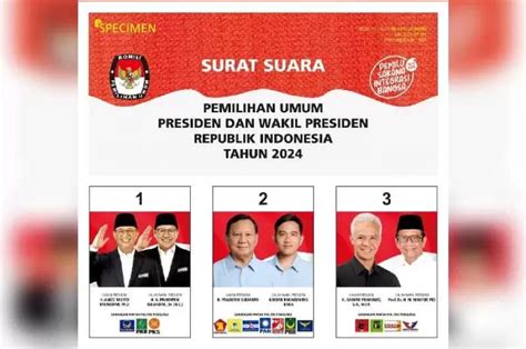 Begini Penampakan Surat Suara Pilpres 2024 - Radar Bali